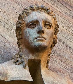 Porta della Resurrezione (particolare), Basilica di Santa Maria degli Angeli e dei Martiri, Roma